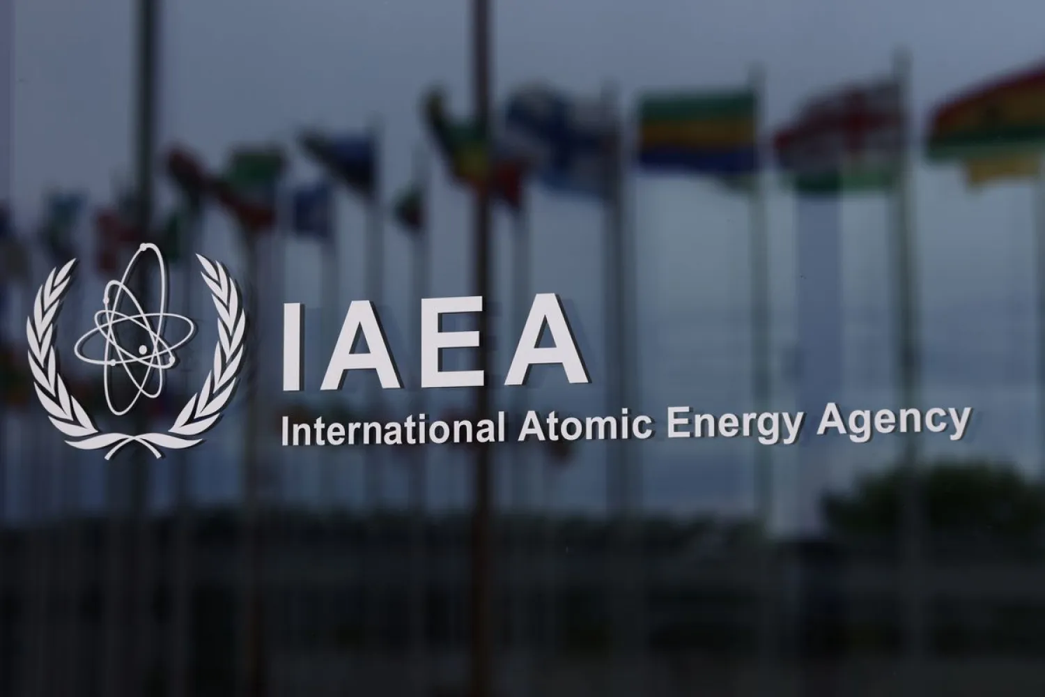 The logo of the International Atomic Energy Agency (IAEA) is seen at the IAEA headquarters, amid the coronavirus disease (COVID-19) pandemic, in Vienna, Austria May 24, 2021. REUTERS/Lisi Niesner