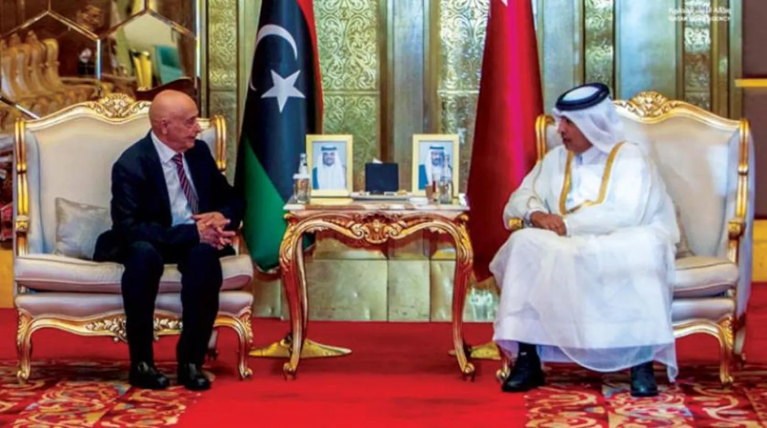 Libya Temsilciler Meclisi Başkanı ile Katar Şura Meclisi Başkanı Doha'da bir araya geldi (Libya Temsilciler Meclisi)