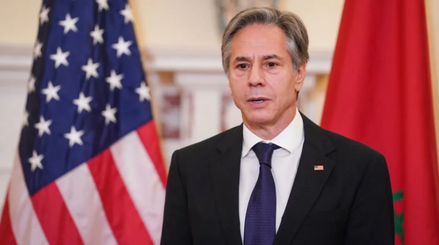 US Secretary of State Antony Blinken delivers remarks at the State Department in Washington, US, November 22, 2021. REUTERS/Sarah Silbiger
