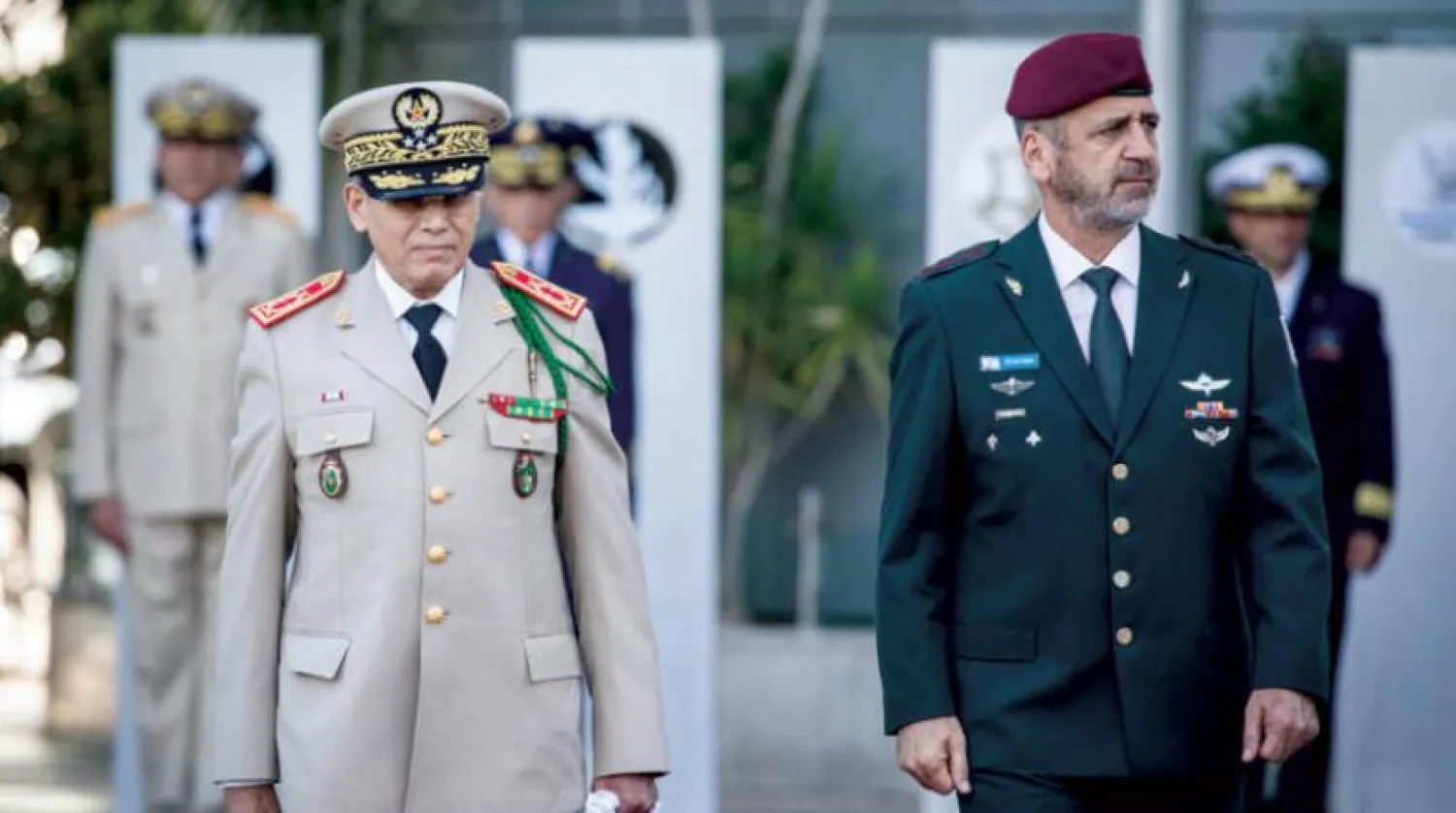 Kochavi dün Tel Aviv’deki bir askeri üste Faruk Bilhayr’ı ağırladı (DPA)