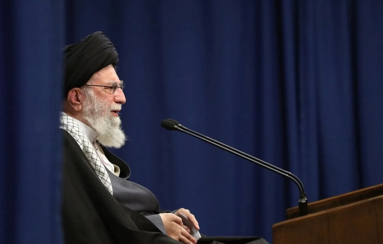 Iranian Supreme Leader Ali Khamenei speaks on January8, 2021 (AFP)