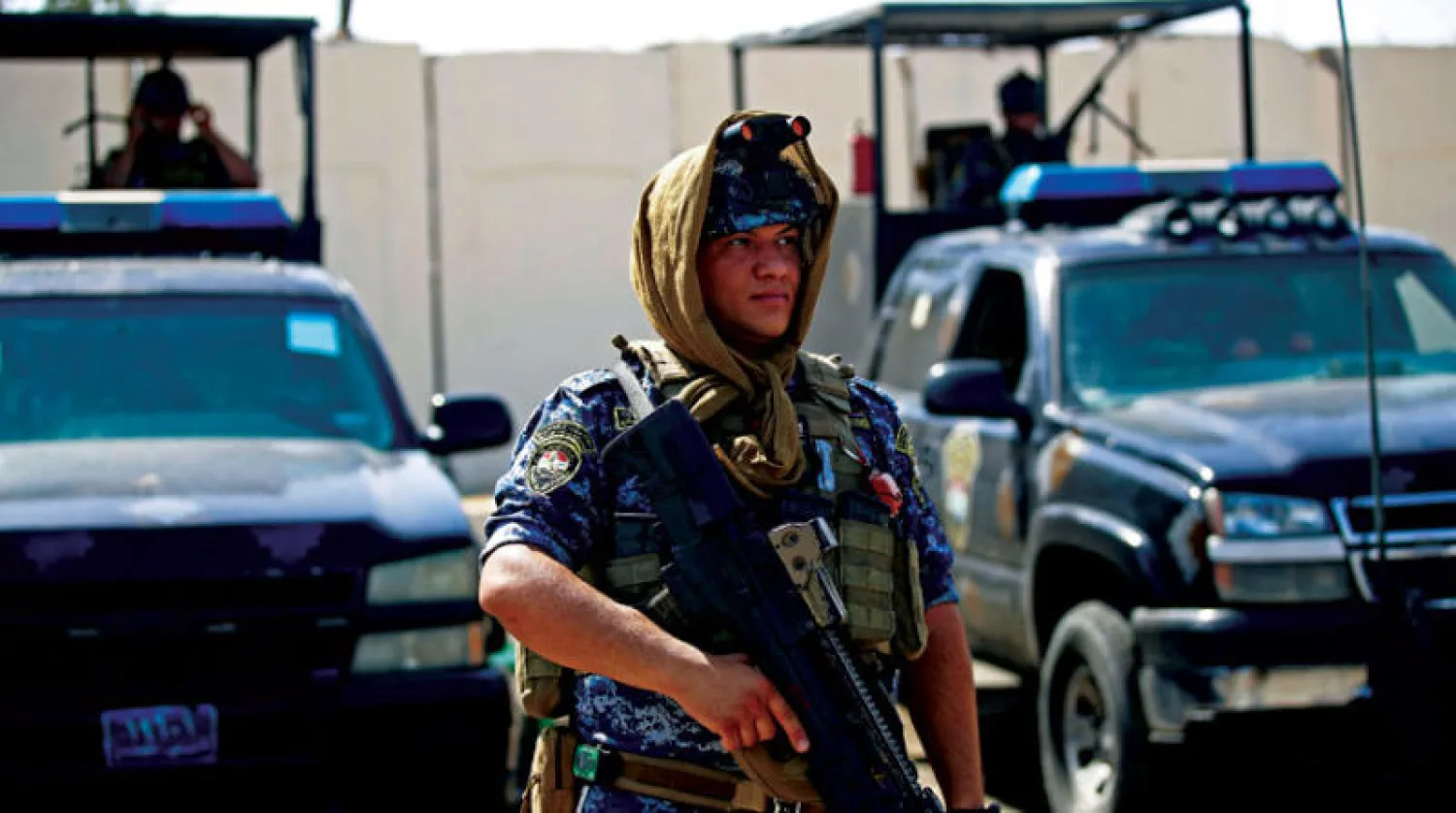 انتشار أمني في بغداد (أ.ف.ب)