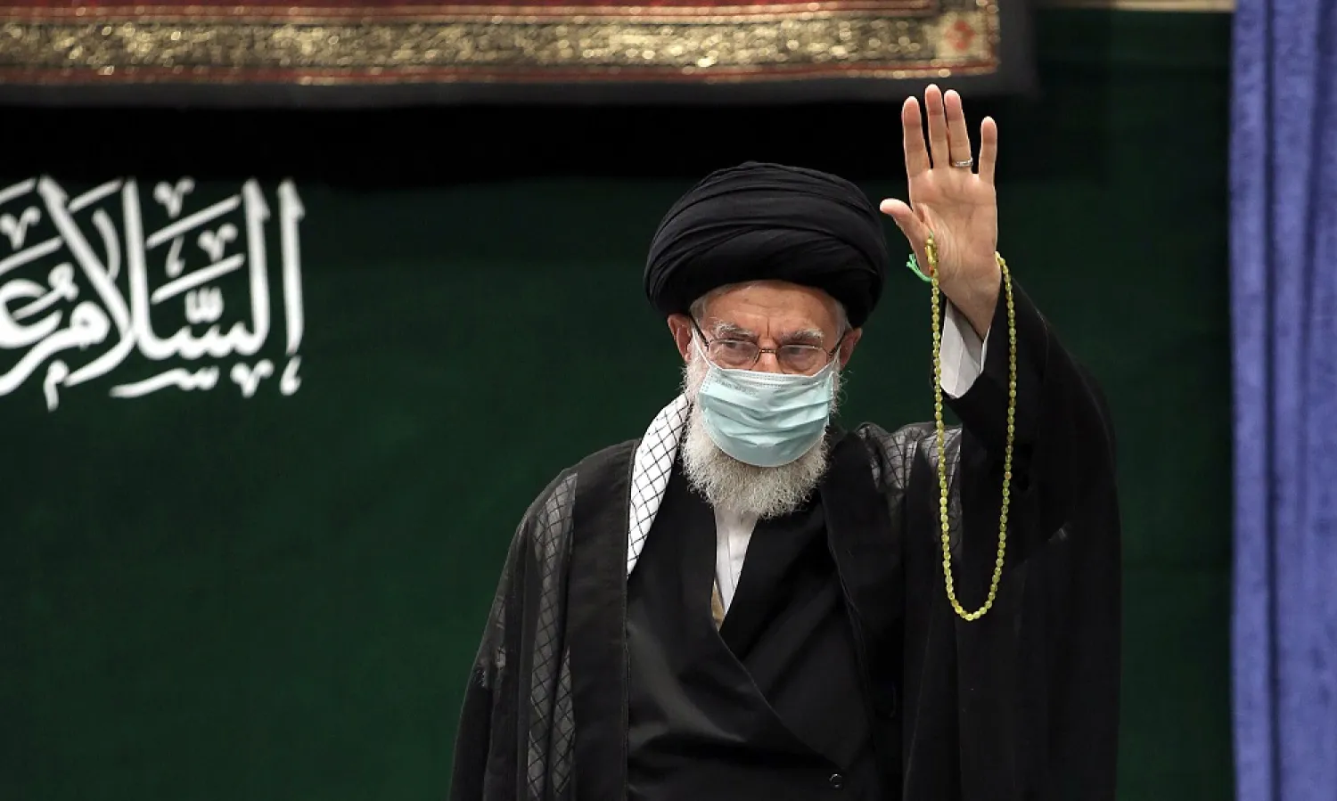 17 September 2022, Iran, Tehran: Iranian Supreme Leader Ali Khamenei attends a ceremony on the occasion of Arbaeen. (dpa)