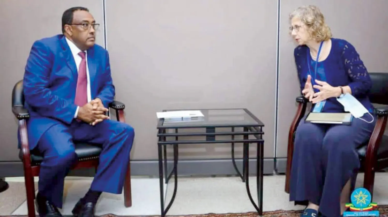 نائب رئيس الوزراء الإثيوبي يناقش قضية سد النهضة مع إينغر أندرسن المديرة التنفيذية لبرنامج البيئة التابع للأمم المتحدة (الخارجية الإثيوبية)