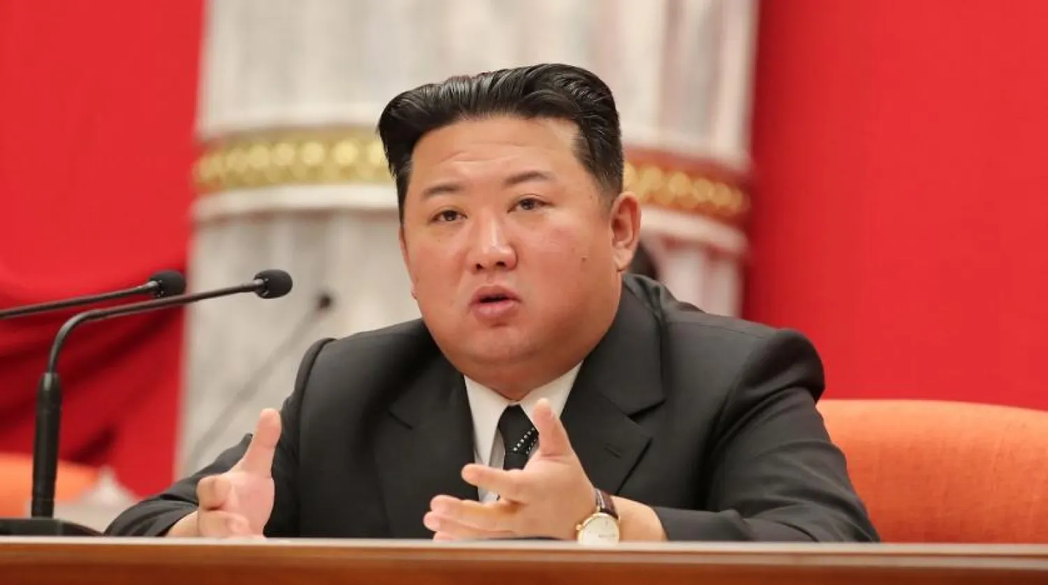 North Korean leader Kim Jong Un holds the Fifth Enlarged Plenary Meeting of the Eighth Central Committee of the Workers' Party of Korea (WPK) in Pyongyang, North Korea in this undated photo released by North Korea's Korean Central News Agency (KCNA) on June 11, 2022. (KCNA via Reuters)
