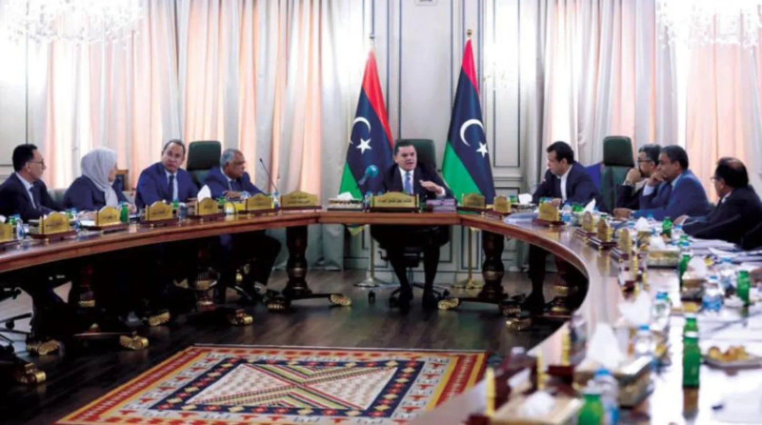  22 Eylül’de Trablus’ta gerçekleştirilen bir toplantı (Libya Ulusal Birlik Hükümeti Medya Ofisi)