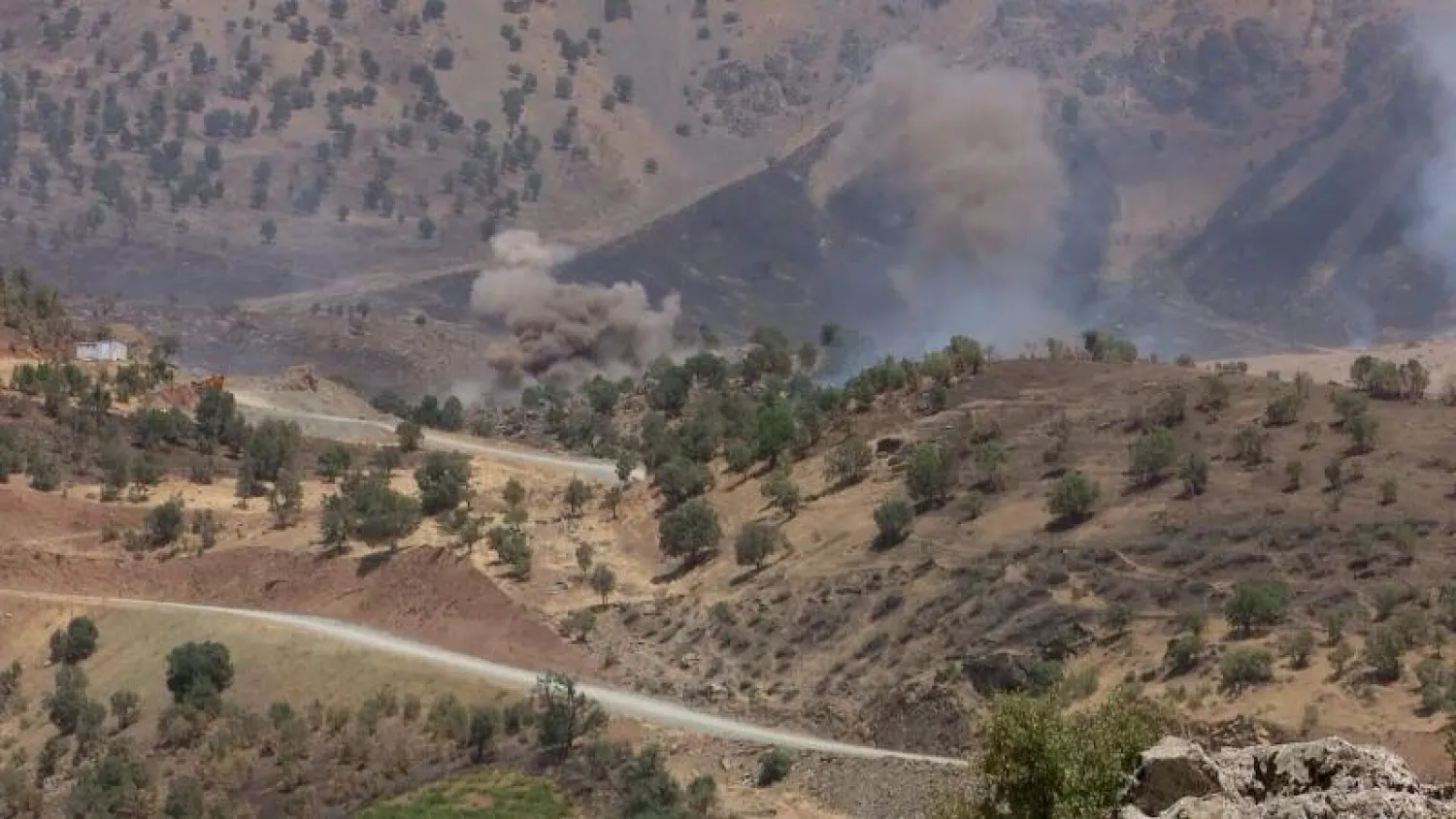 قصف مدفعي على ناحية سيدكان في محافظة أربيل (رووداو)