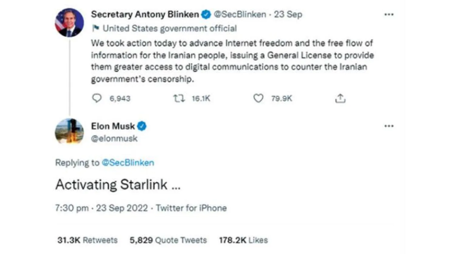 Elon Musk, İran'da Starlink uydu internetini devreye soktu