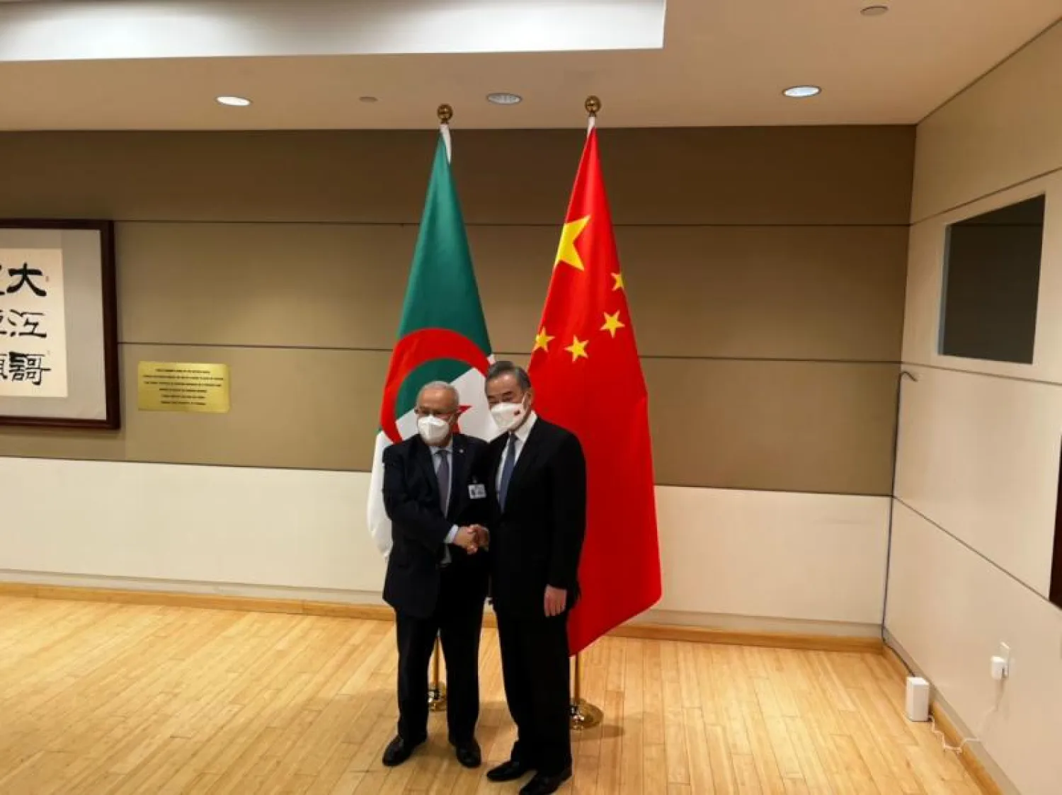 وزيرا خارجية الجزائر والصين في نيويورك أول من أمس (الخارجية الجزائرية)