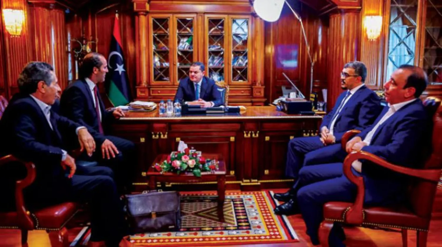 Dibeybe, Trablus'taki el-Bayda Belediye Başkanı’yla bir araya geldi. 