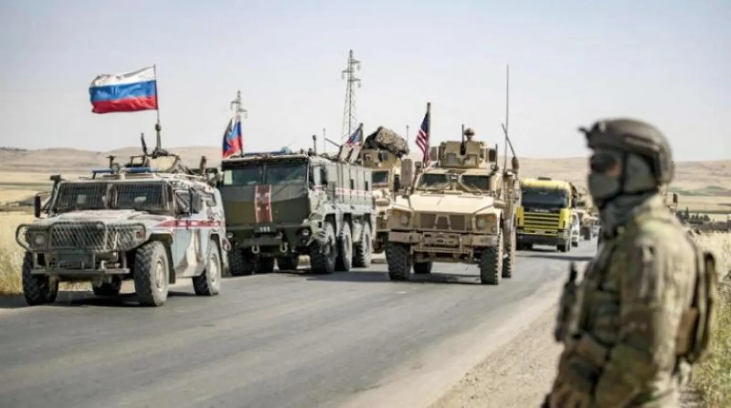 قوات أميركية وروسية قرب المالكية في شمال شرق سوريا (أرشيفية - أ.ف.ب)
