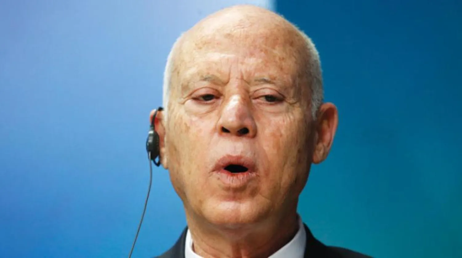 Tunus Cumhurbaşkanı Kays Said, güvenlik sendikalarının birleştirilmesi çağrısında bulundu. (AP)