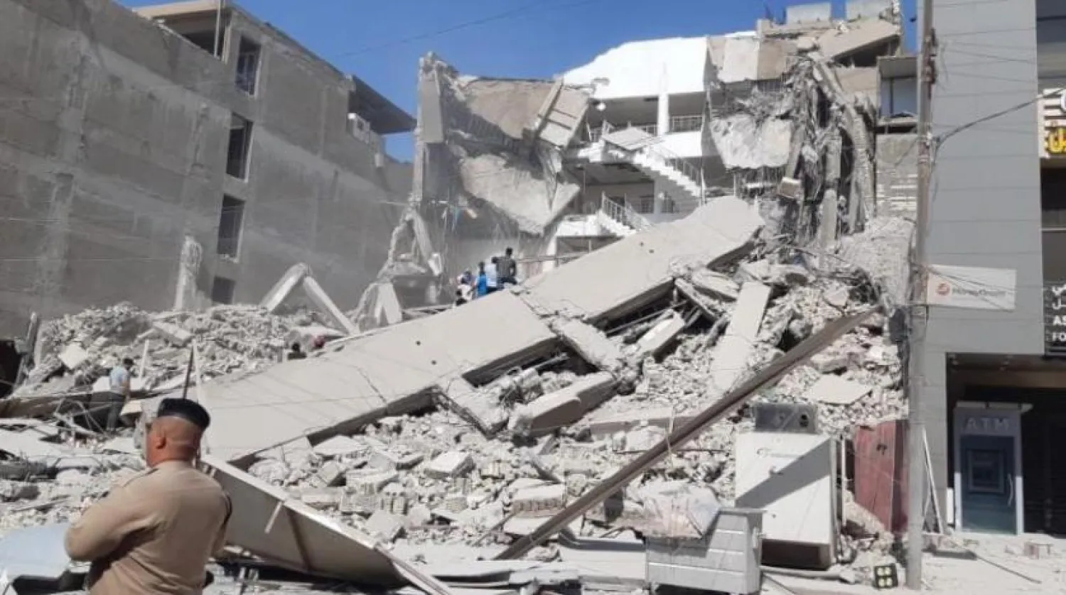 Bağdat'taki çöken bina (INA)
