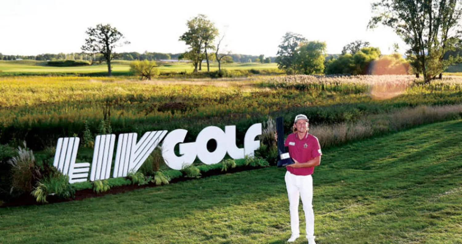 كاميرون سميث الفائز بجولة «ليف غولف» في شيكاغو (الشرق الأوسط)