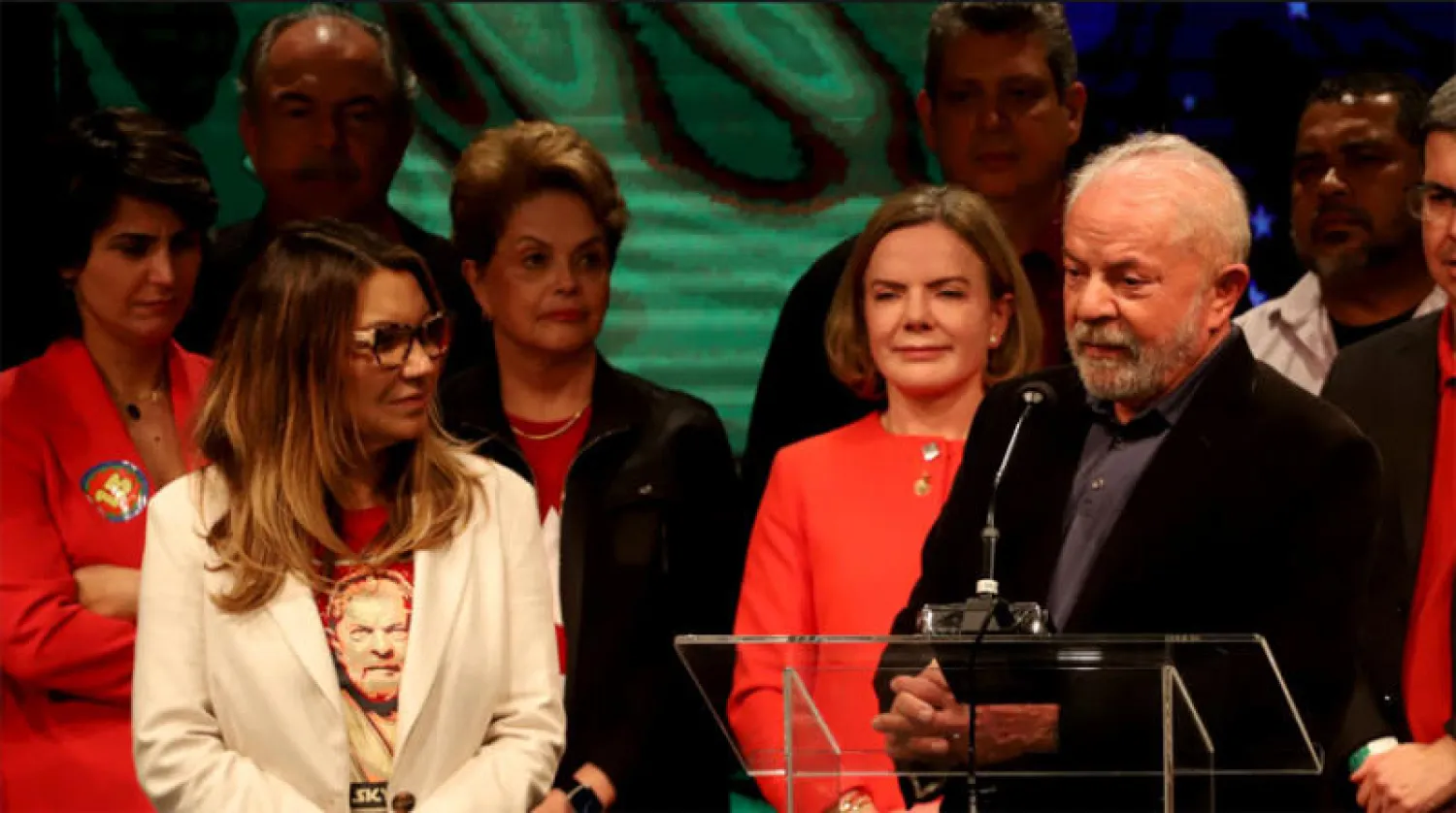 لولا داسيلفا بعد إعلان النتائج (د.ب.أ)