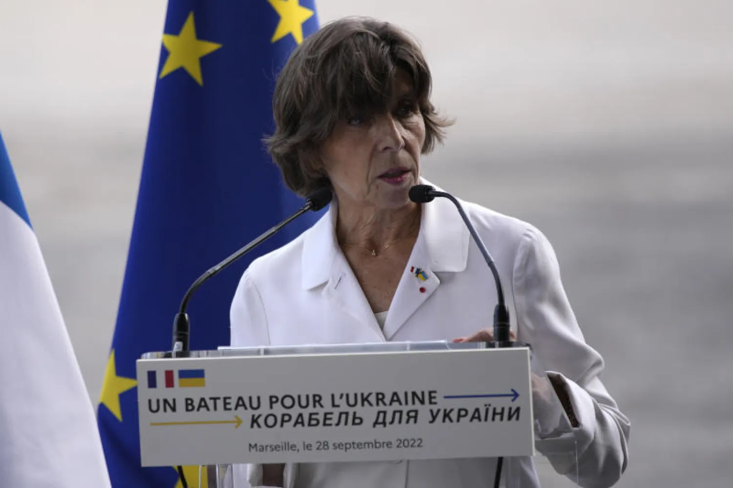 وزيرة الخارجية الفرنسية كاترين كولونا (أ.ب)