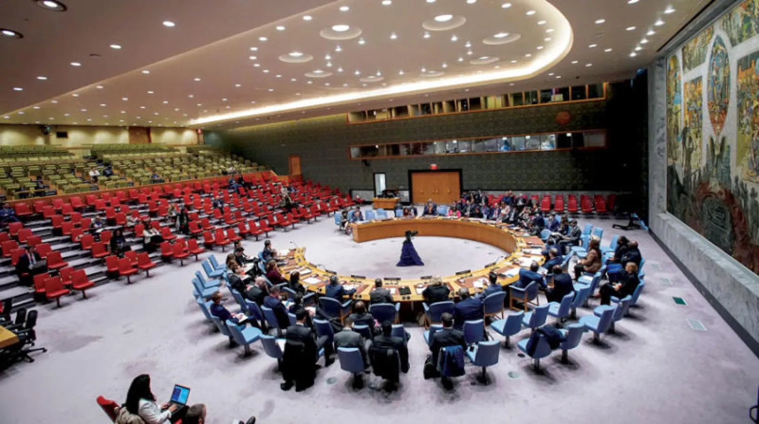 من جلسة مجلس الأمن الأخيرة (رويترز)