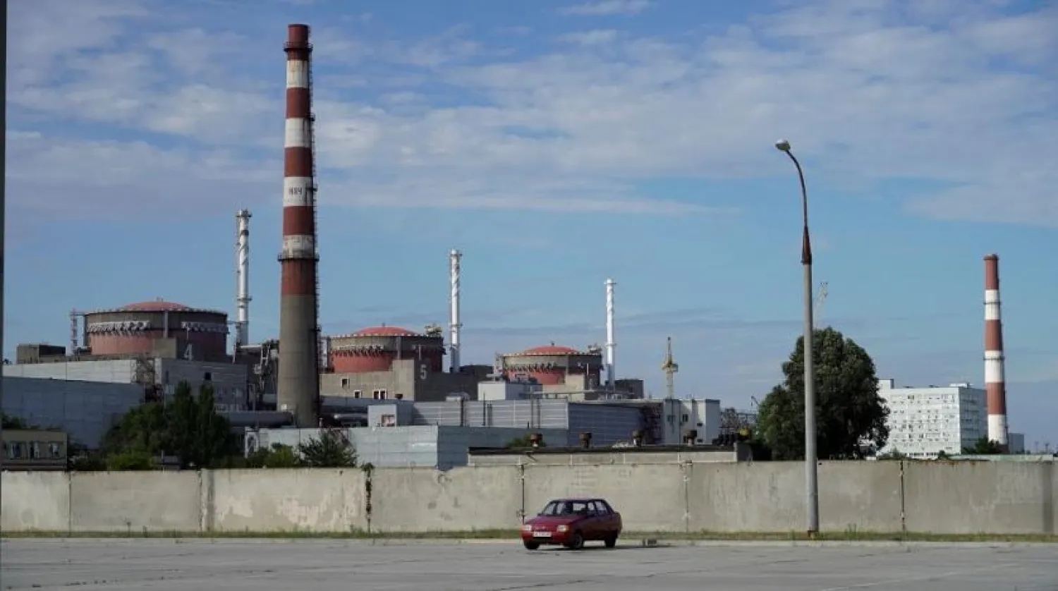 This file photo taken on September 11, 2022 shows a general view of the Zaporizhzhia Nuclear Power Plant in Enerhodar (Energodar), Zaporizhzhia Oblast, amid the ongoing Russian military action in Ukraine. (AFP)

