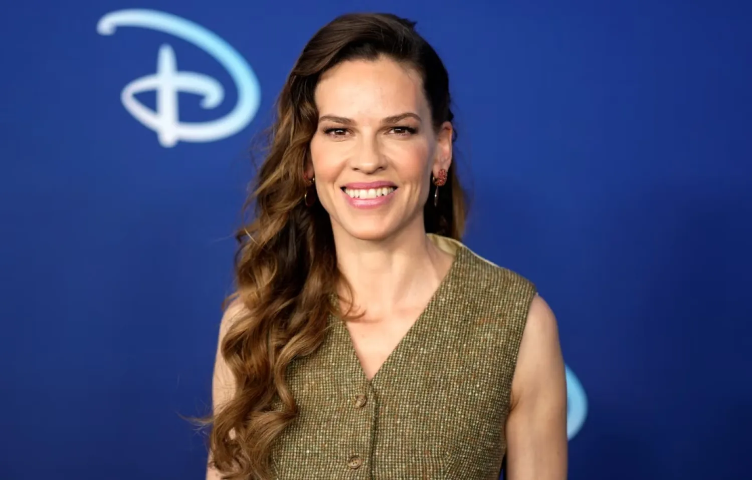 FILE - Hilary Swank attends the Disney 2022 Upfront presentation at Basketball City Pier 36 on May 17, 2022, in New York. (Photo by Charles Sykes/Invision/AP, File)