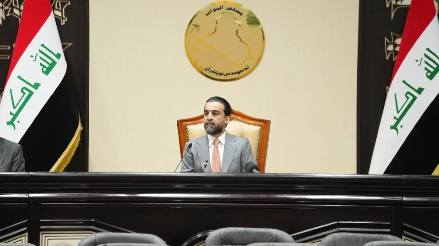 Halbousi chairs the parliament session on Saturday. (Iraqi parliament)