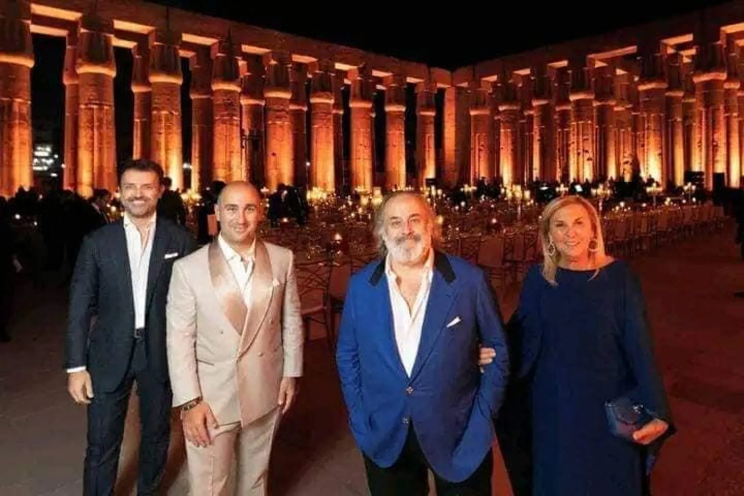 جانب من فعاليات الحفل بمعبد حتشبسوت بمصر (الهيئة العامة للاستعلامات)