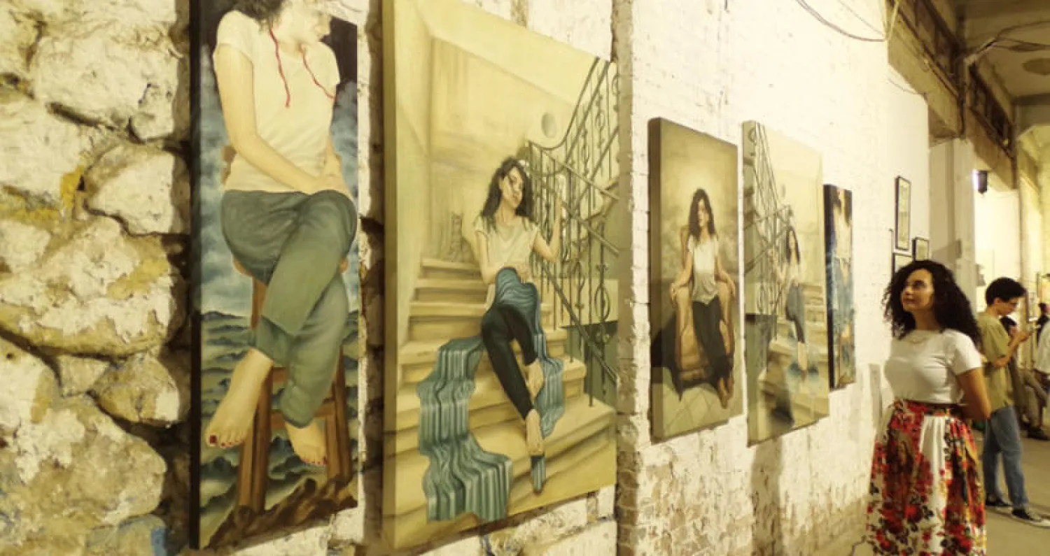 الفنانة دينا نصر وعملها الفائز بمنحة التصوير