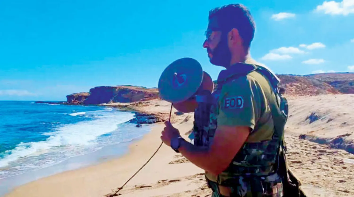 خلال سحب الألغام البحرية في غرب ليبيا (جهاز حرس السواحل وأمن الموانئ)