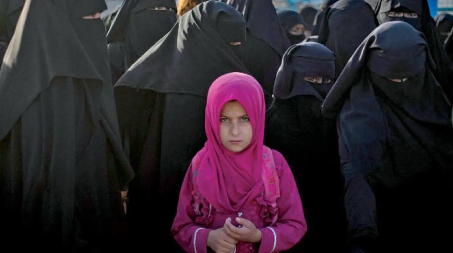 Refugee girl at al-Hol camp where ISIS families are held. File Photo/AFP