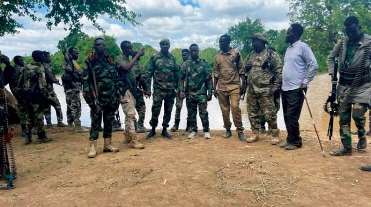 صورة وزعتها وكالة الأنباء الصومالية الرسمية لقوات الجيش