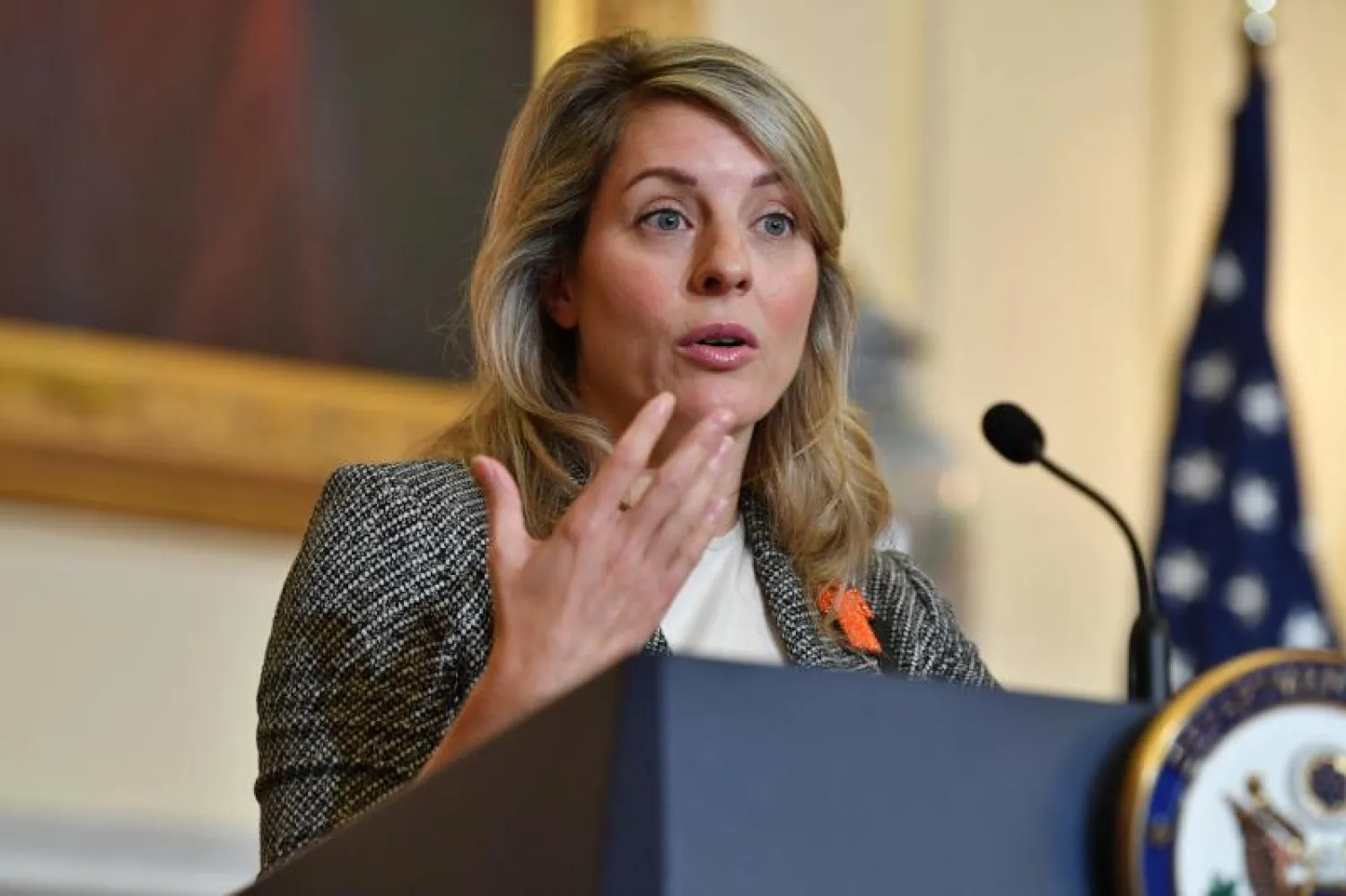 وزيرة الخارجية الكندية ميلاني جولي (أ.ف.ب)