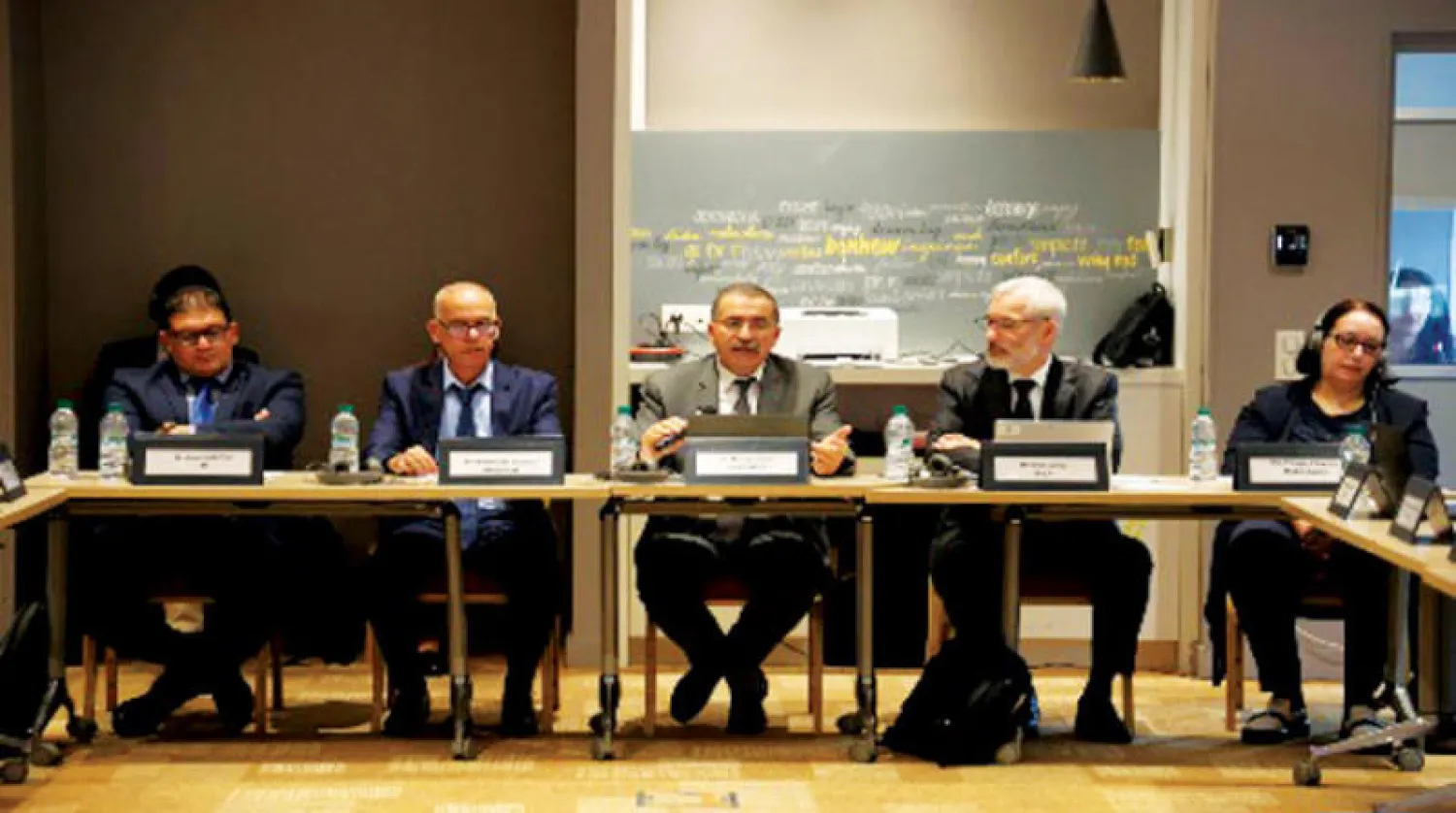 جانب من أشغال بعثة الوكالة الدولية للطاقة الذرية في الرباط أمس (ماب)