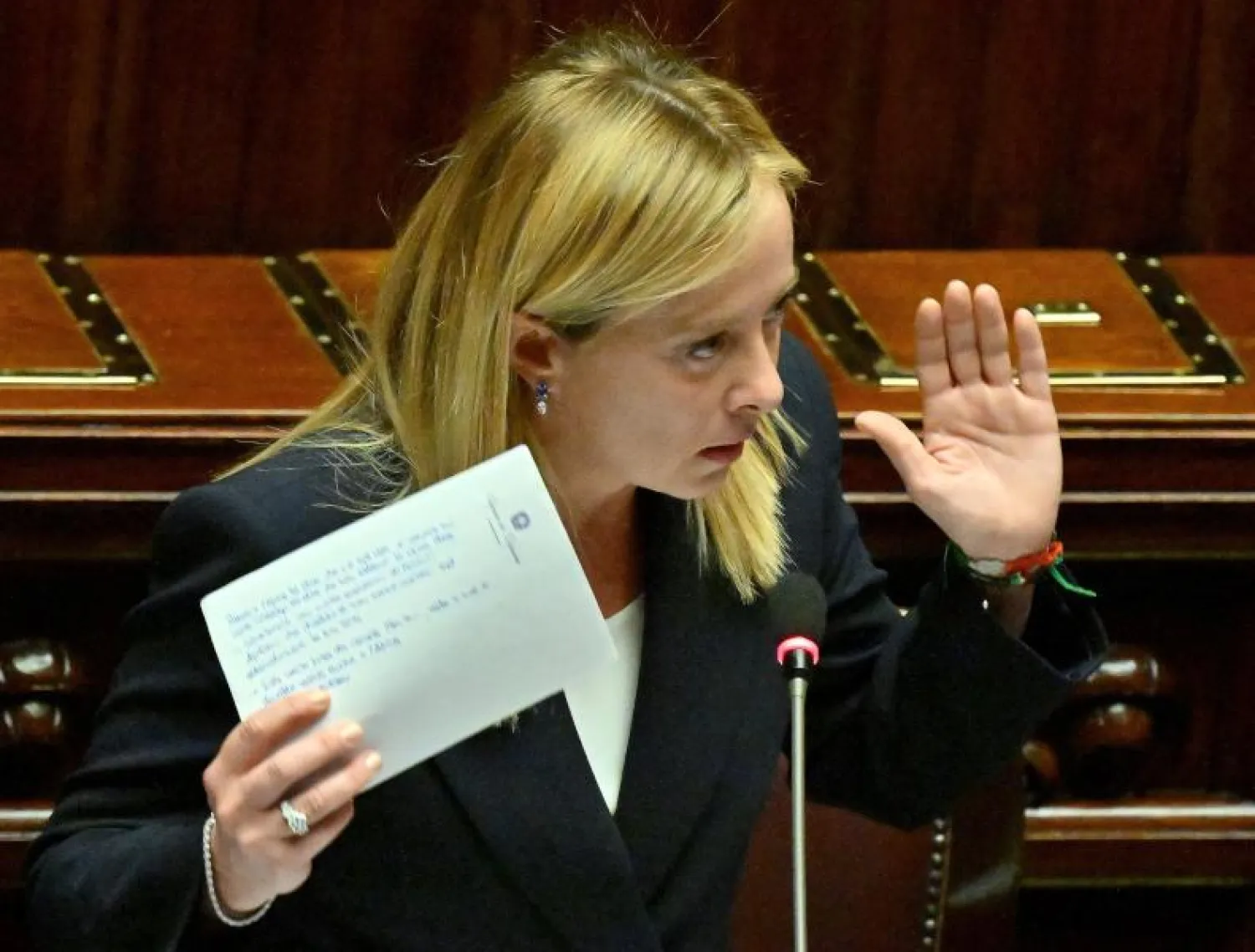 رئيسة الحكومة الإيطالية جورجيا ميلوني (أ.ف.ب)