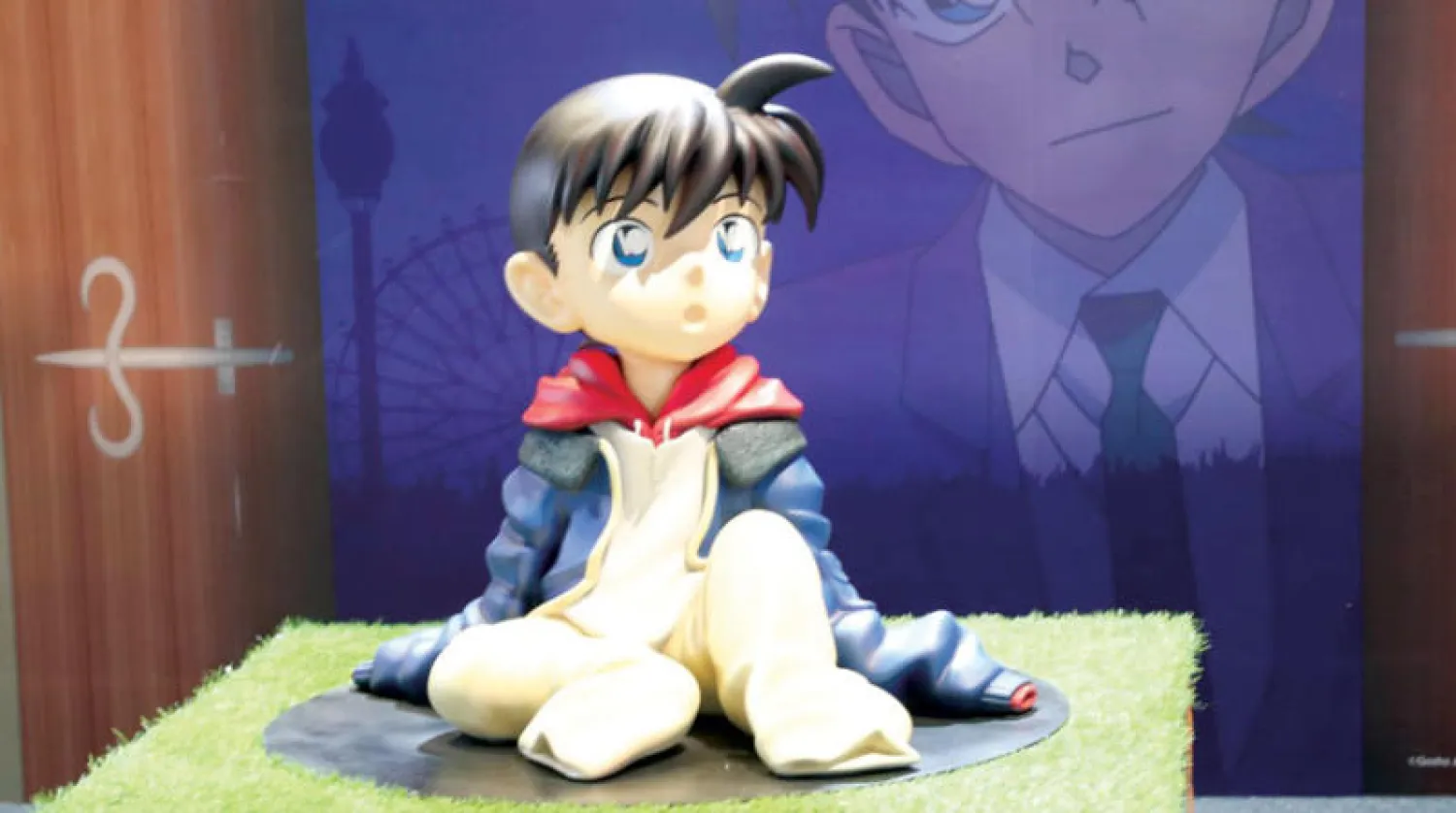 كونان إيدوجاوا من شخصيات «الأنمي» اليابانية (تصوير: سعد العنزي)