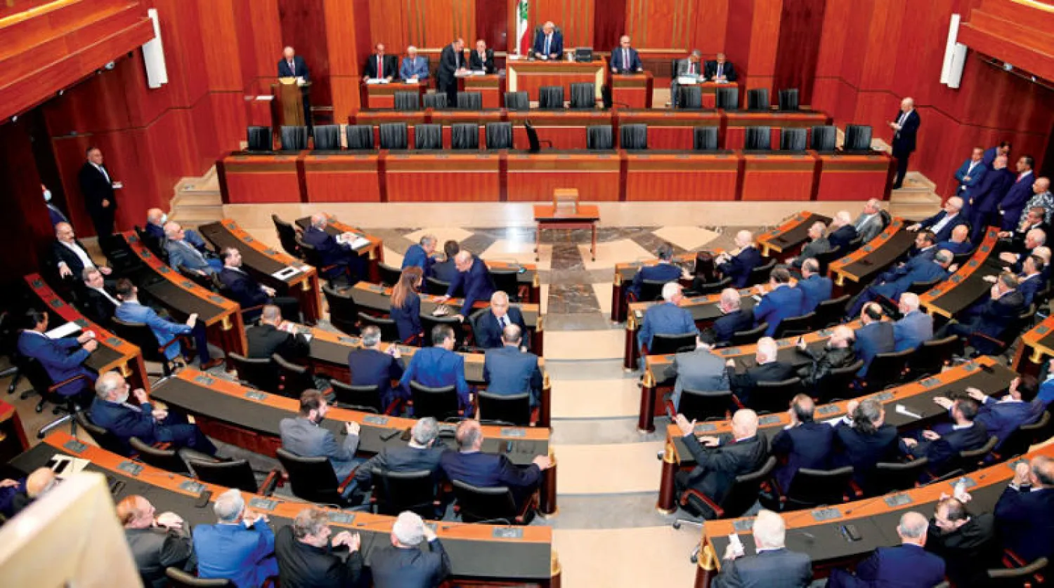 جلسة البرلمان اللبناني في 24 أكتوبر (د.ب.أ)