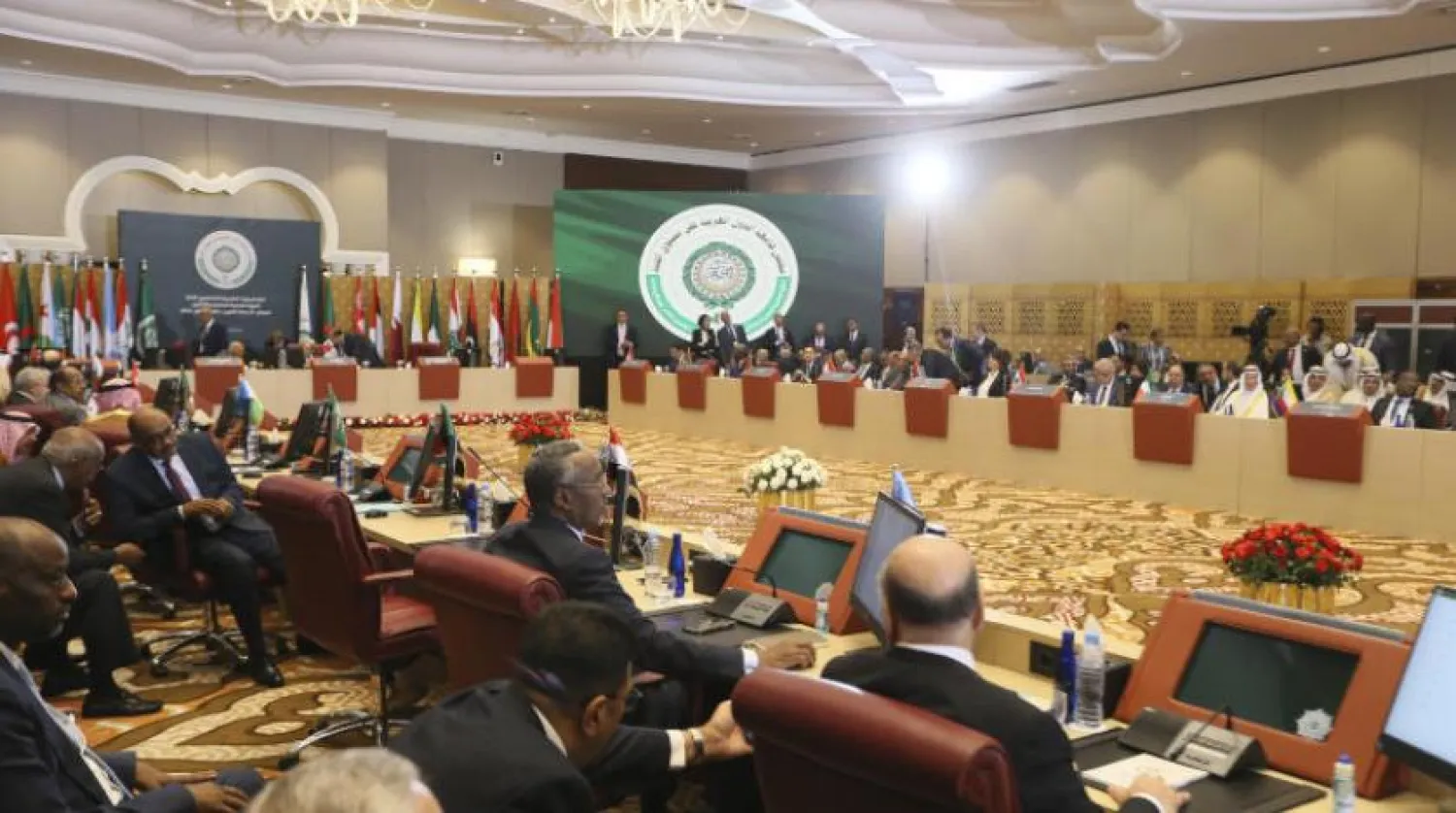 Arap Birliği’nin dışişleri bakanları toplantısının bir görüntüsü (AP)