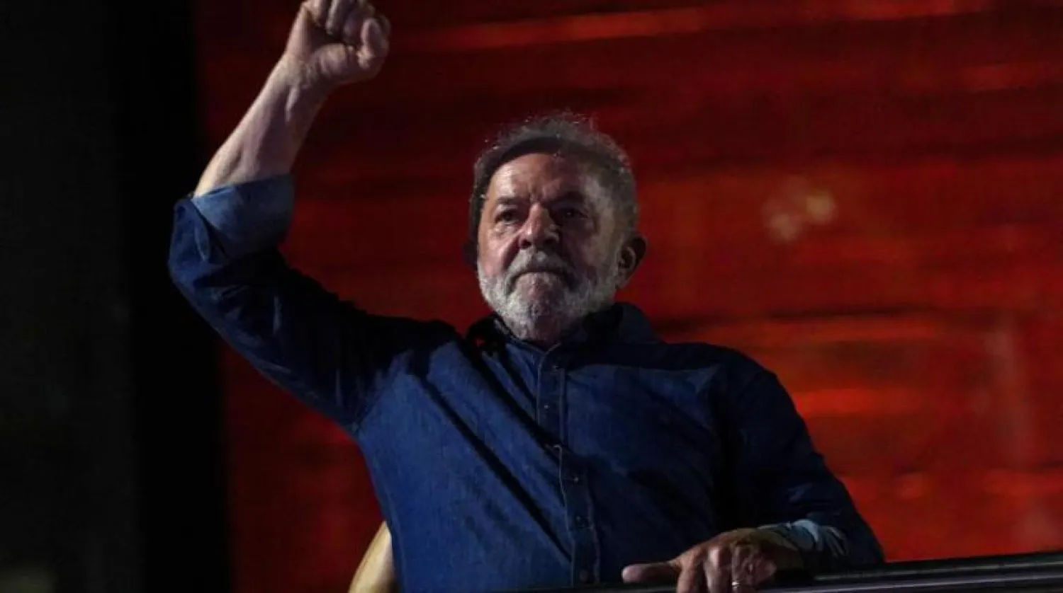Brezilya Devlet Başkanı Lula da Silva dün cumhurbaşkanlığı seçimlerini kazanmasının ardından (Reuters)