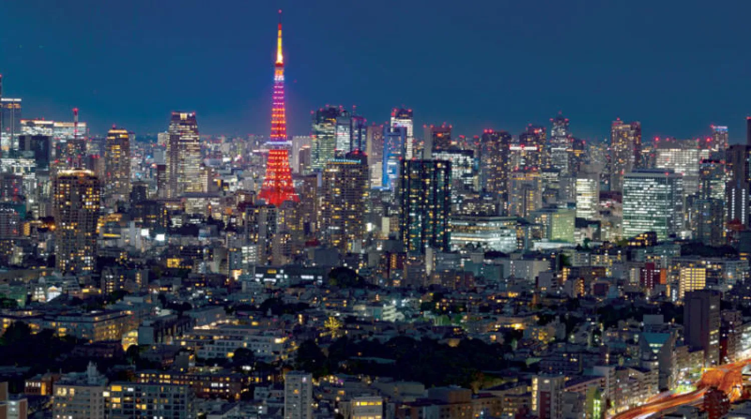 منظر عام للعاصمة اليابانية طوكيو (د.ب.أ)