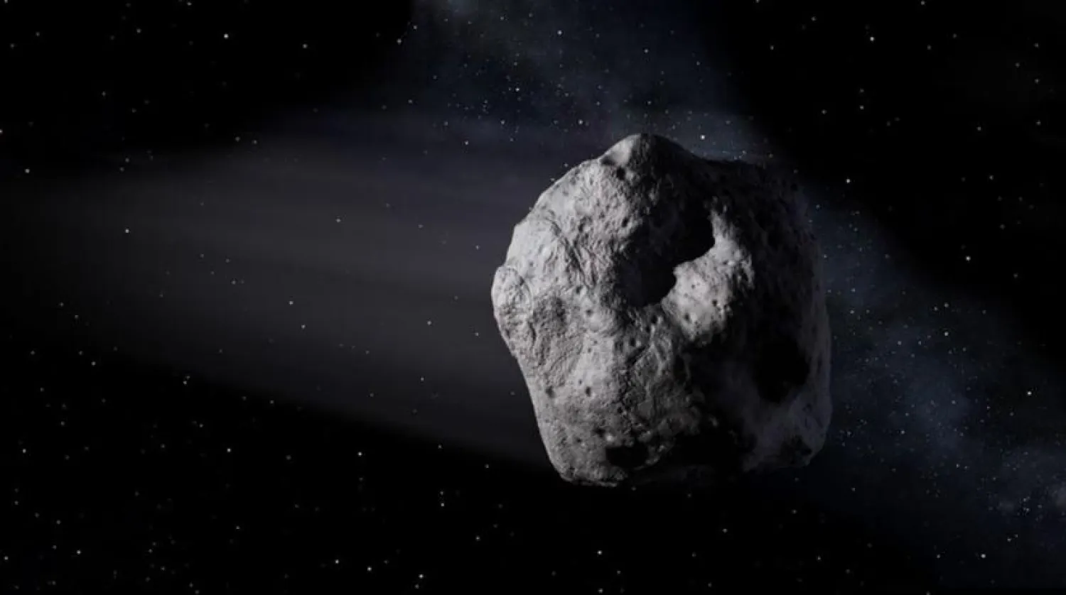 An asteroid, a second in a week, zipped by Earth on Friday. (NASA)
