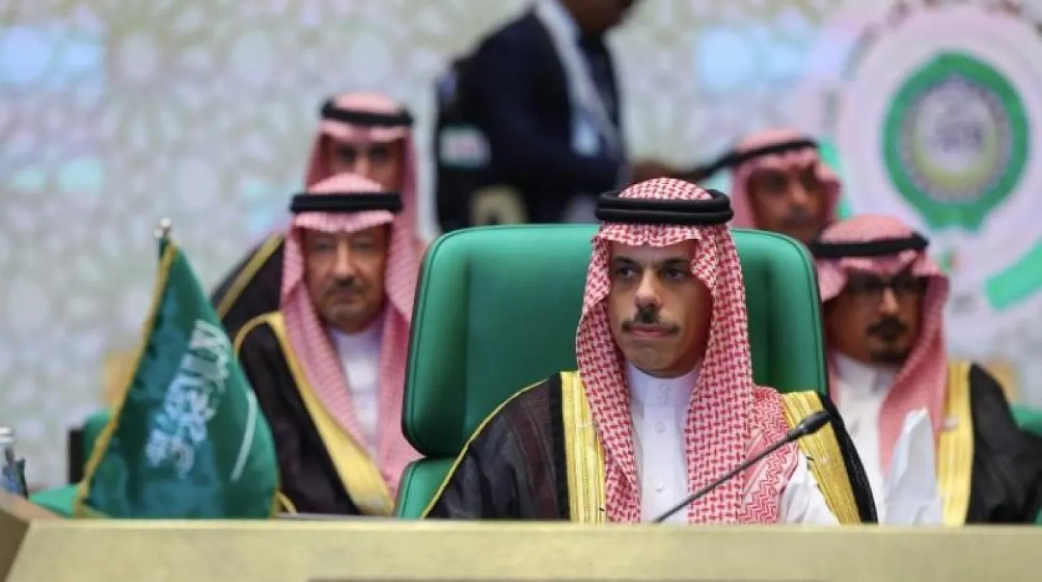 Saudi Foreign Minister Prince Faisal bin Farhan bin Abdullah at the Arab summit in Algeria. (Saudi Foreign Ministry)