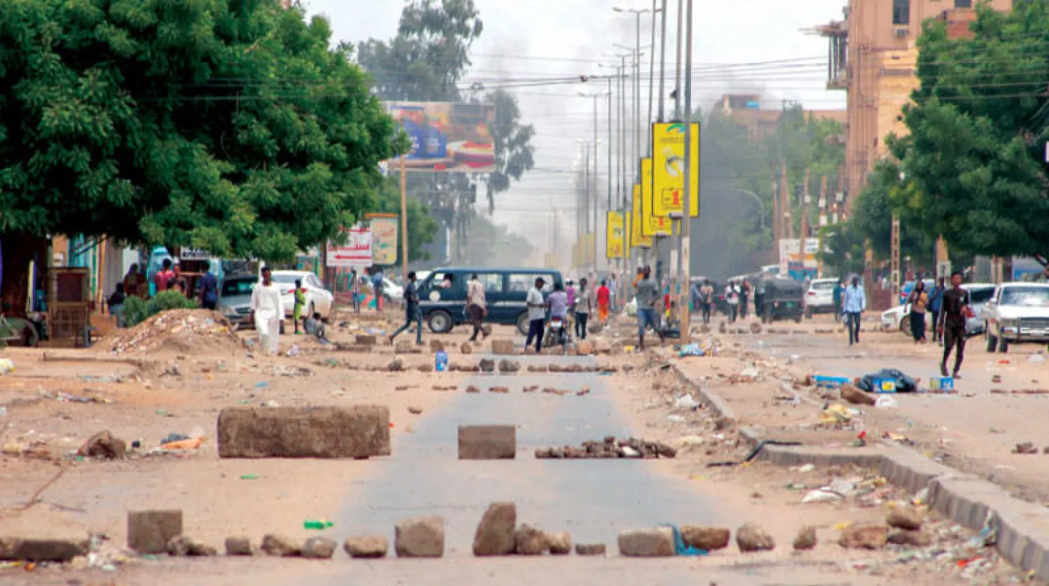 من اشتباكات الخرطوم (أ.ف.ب)