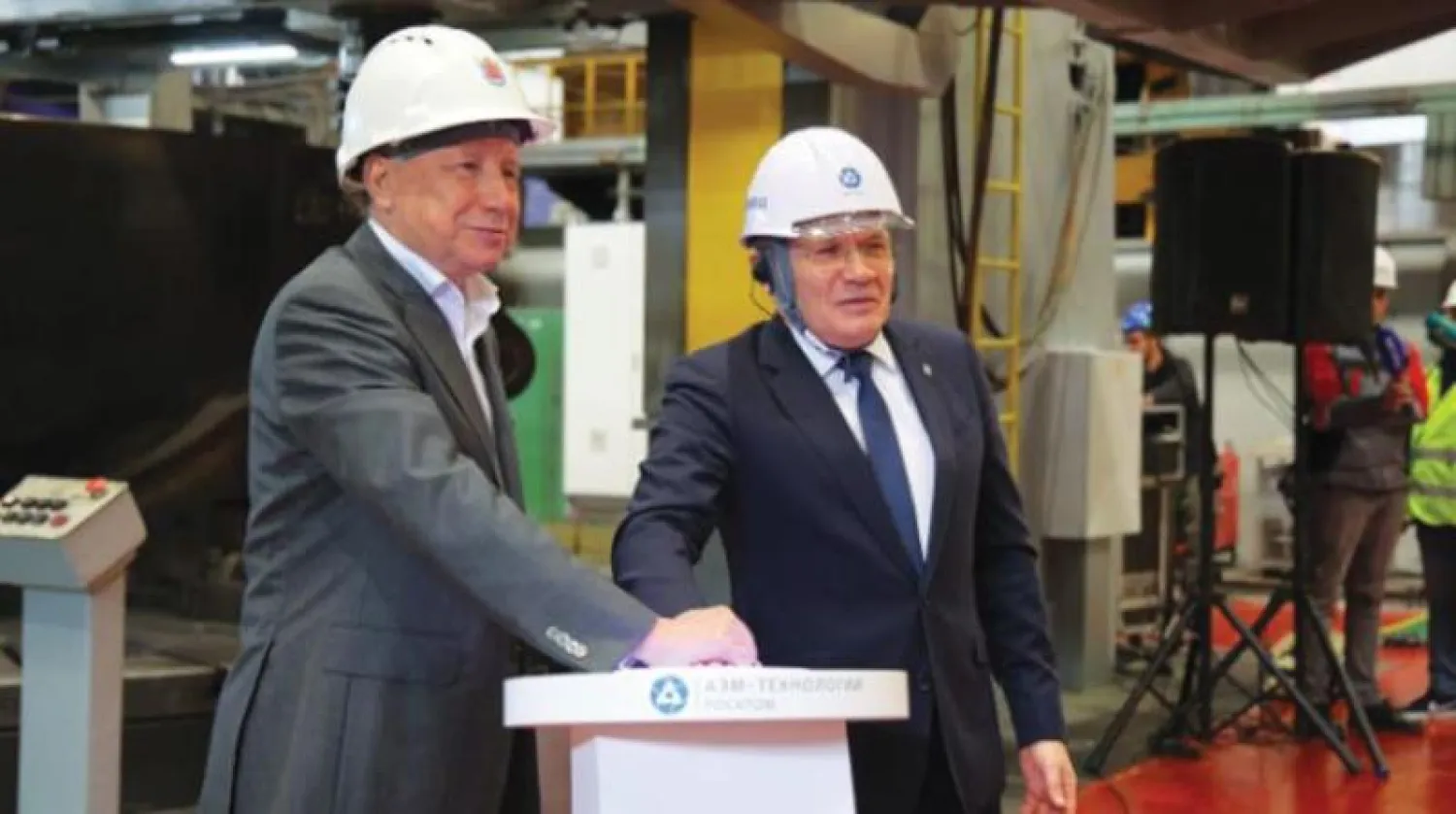 مدير عام «روساتوم» يعطي إشارة البدء لتصنيع المفاعل النووي للوحدة الأولى بمحطة «الضبعة» النووية (أرشيفية)