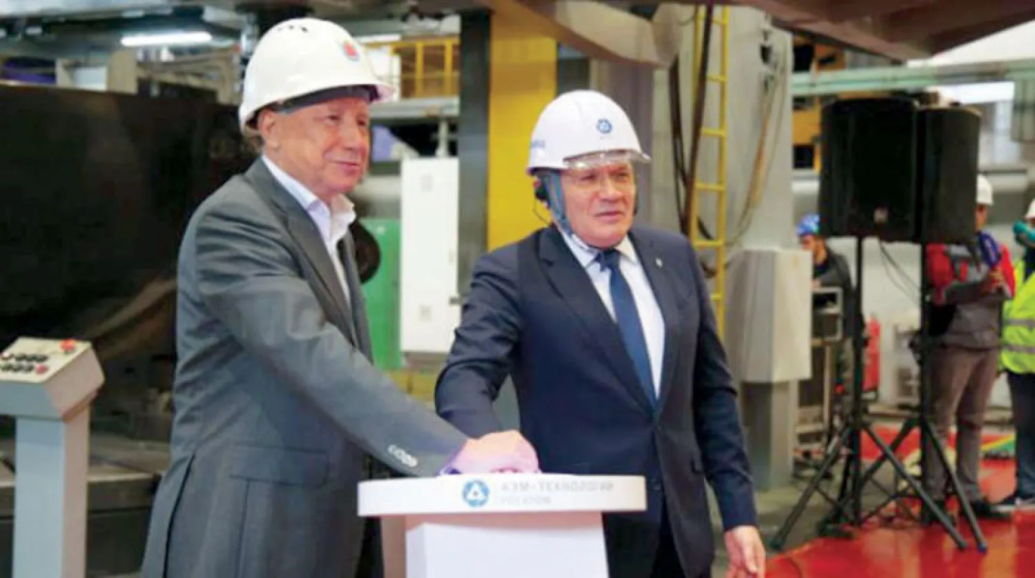 مدير عام «روساتوم» يعطي إشارة البدء لتصنيع المفاعل النووي للوحدة الأولى بمحطة «الضبعة» النووية (أرشيفية)