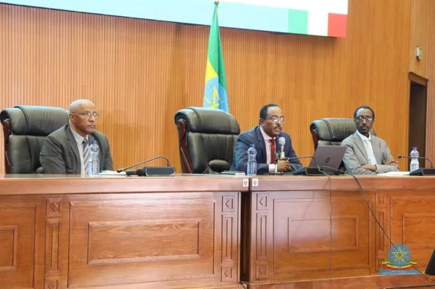 مستشار الأمن القومي الإثيوبي رضوان حسين يقدم إحاطة بشأن اتفاق السلام (وزارة الخارجية)