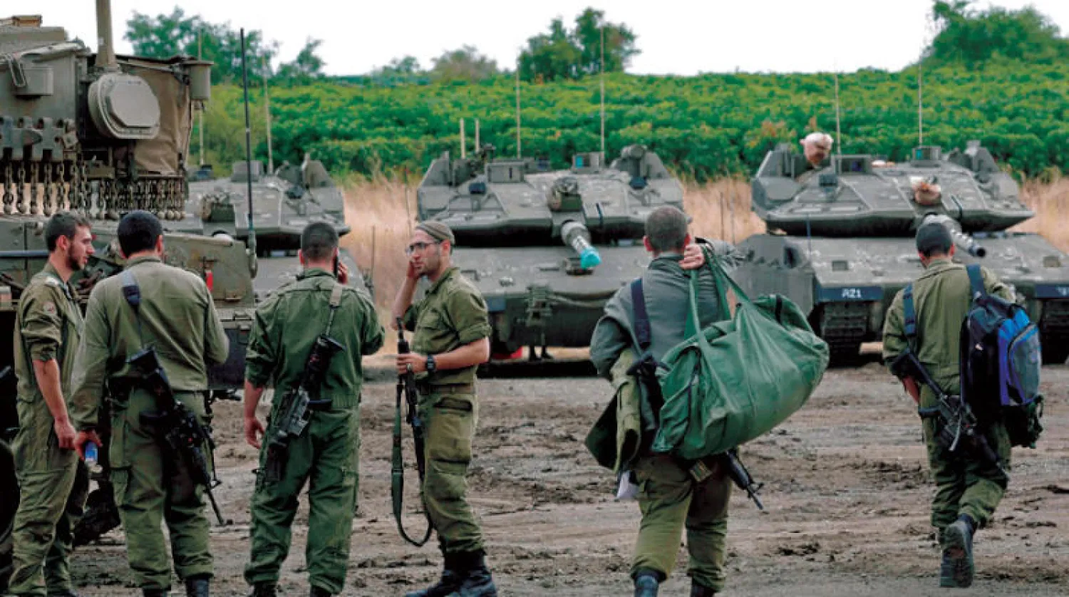 جنود إسرائيليون شاركوا في مناورات عسكرية بالجولان قبل أيام (أ.ف.ب)