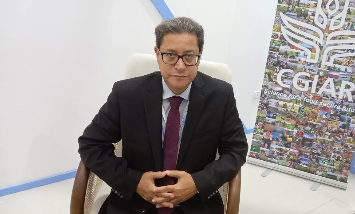 المهندس علي أبو سبع المدير العام لمركز «إيكاردا»... (الشرق الأوسط)