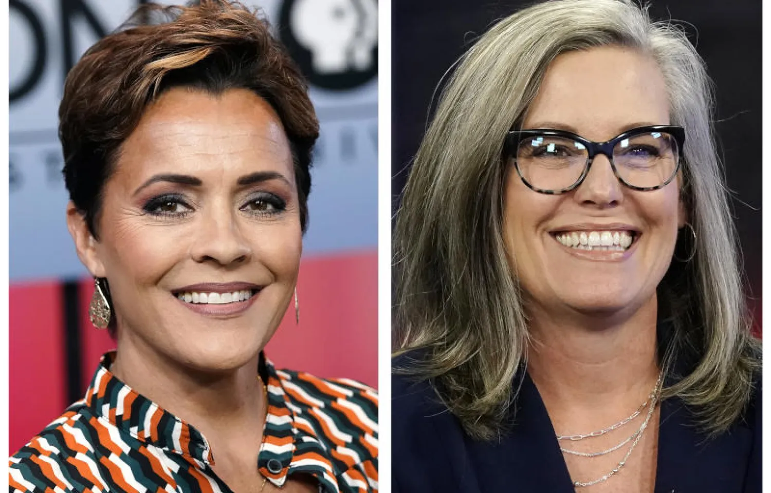 كاري ليك (يسار) وكايتي هوبز (أ.ب)