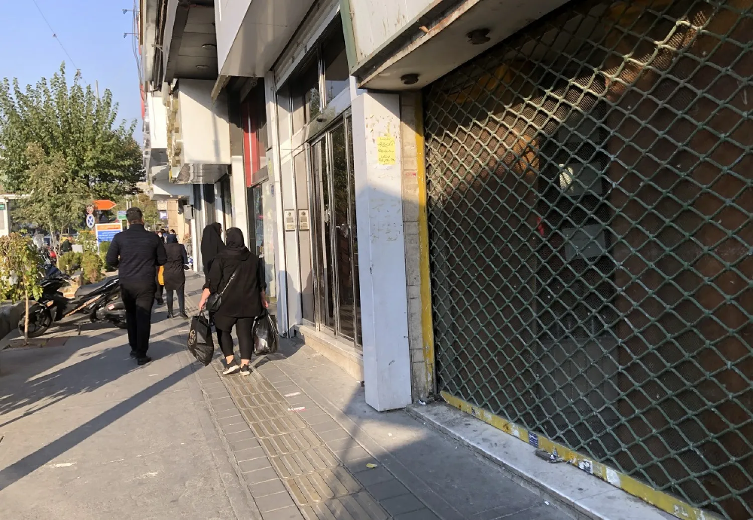 Shops are closed downtown of the capital city of Tehran, Iran, 15 November 2022 (issued 16 November 2022). (EPA)