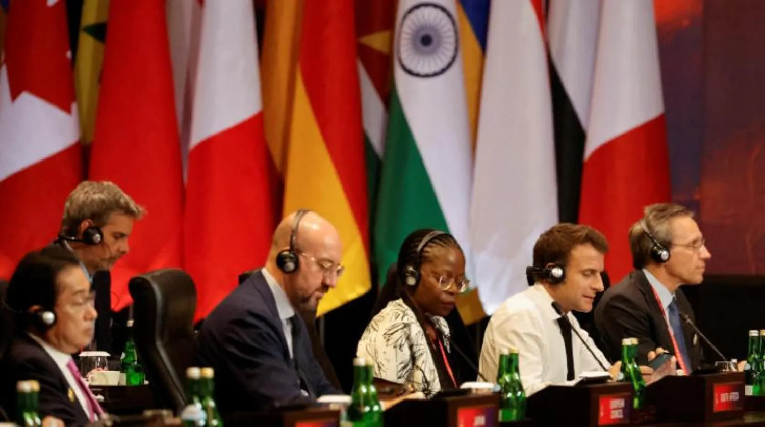 Delegates attend the handover ceremony at the G20 Leaders' Summit, in Nusa Dua, Bali, Indonesia, November 16, 2022. REUTERS/Willy Kurniawan/Pool