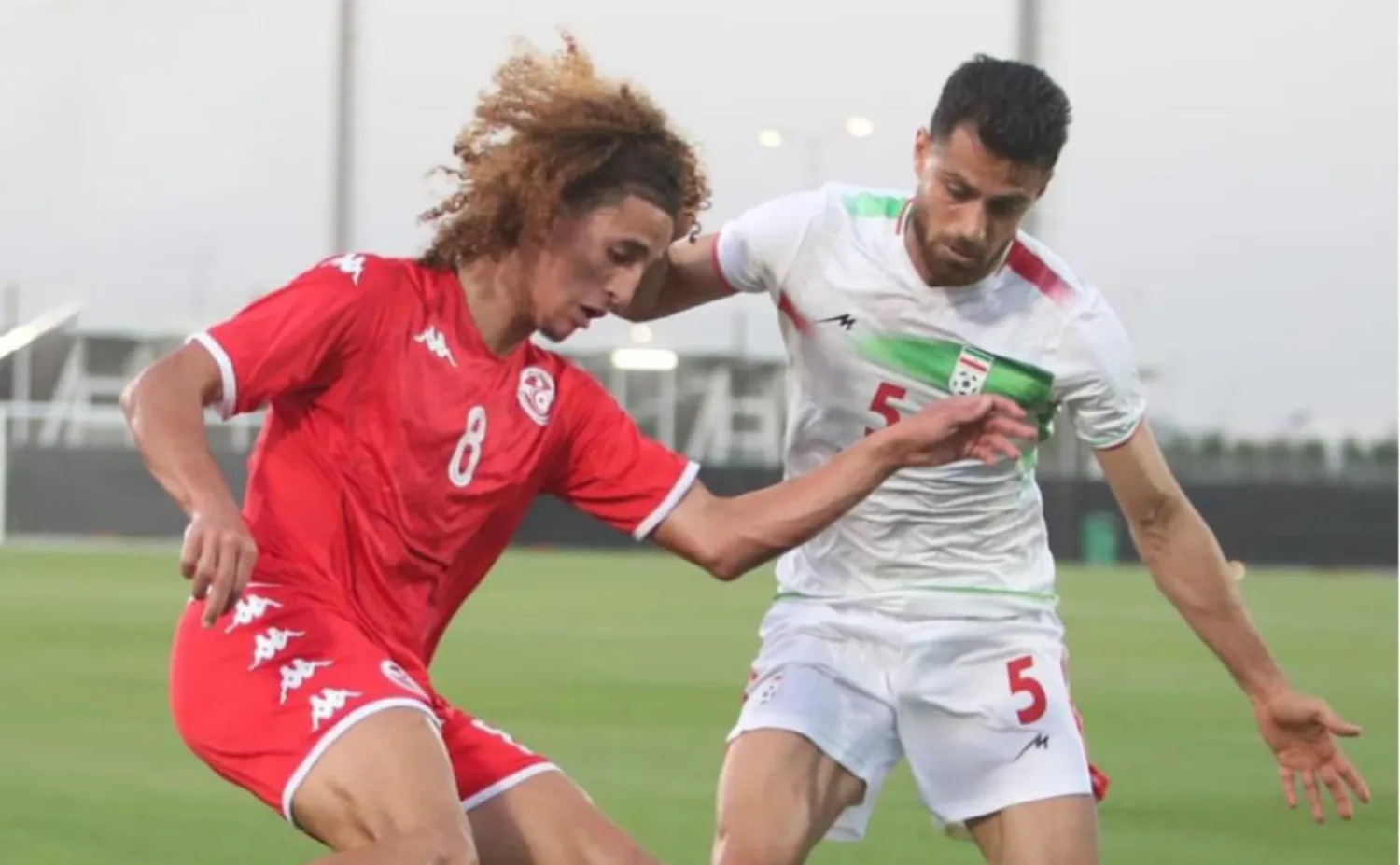 جانب من مباراة تونس وإيران (الموقع الرسمي للاتحاد التونسي)