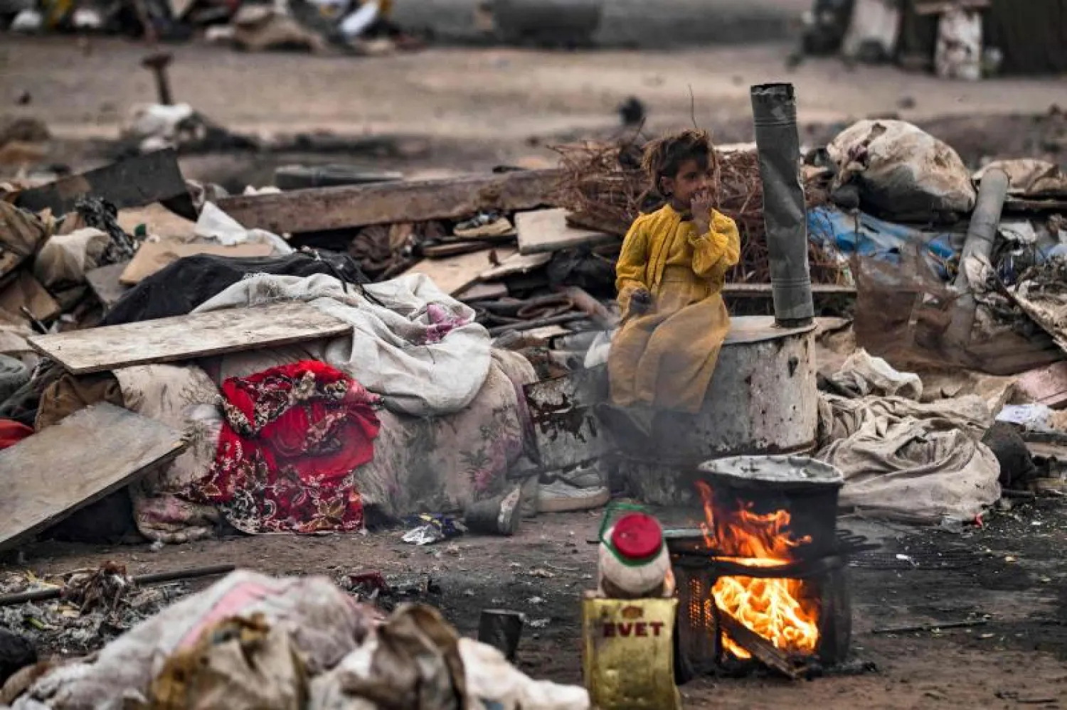 مأساة النزوح السوري التي لا تنتهي (أ.ف.ب)